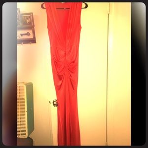 Long Pink Formal Maxi Dress
